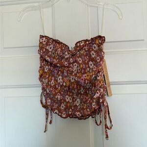 Floral Smocked Tube Top
